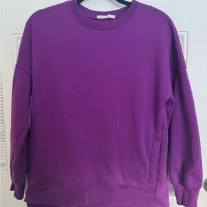 Zenana Outfitters Rich Purple Crew neck